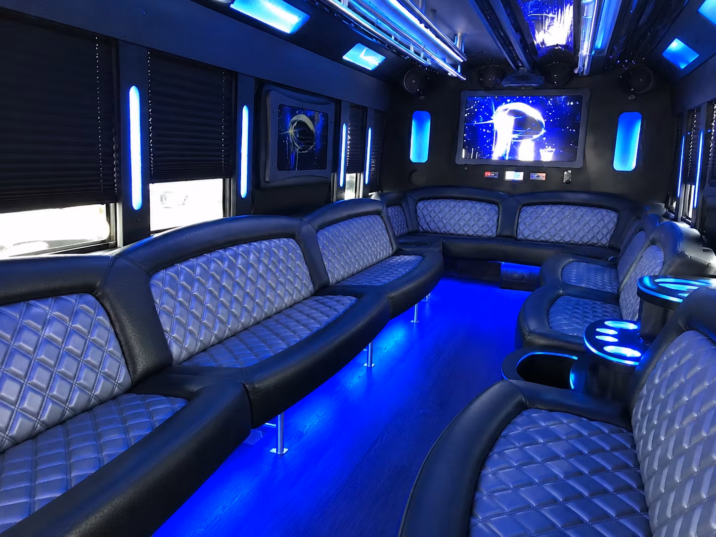 28 Passenger Party Bus Inside