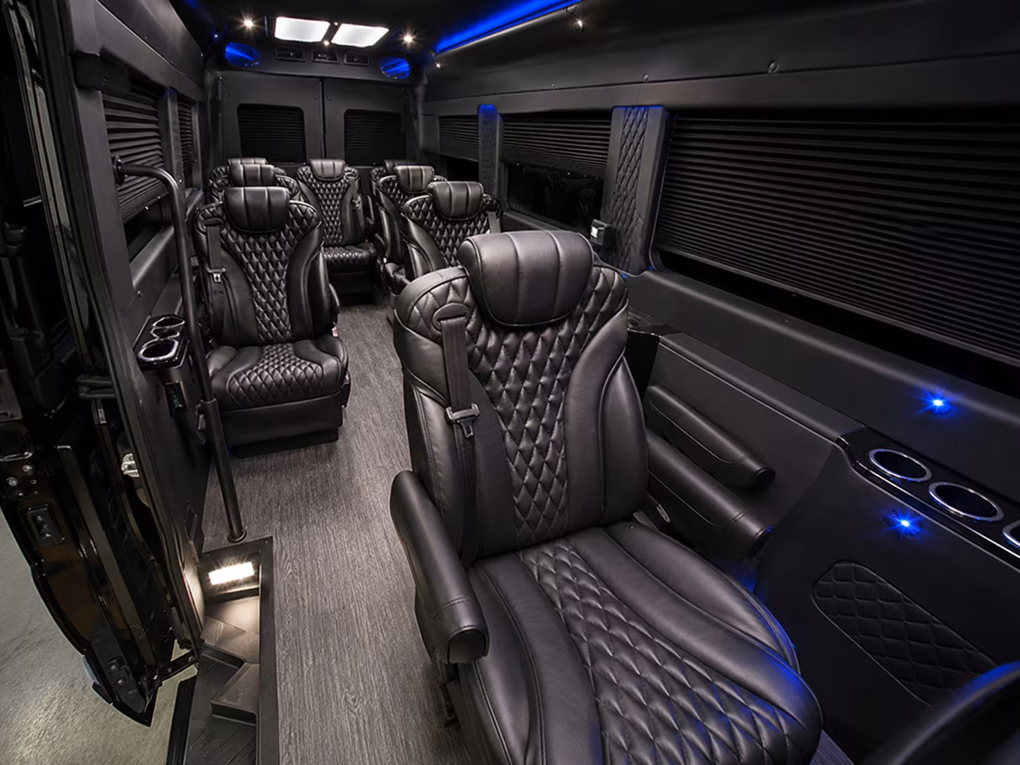 Round Rock Airport Shuttle & Transportation party bus exterior