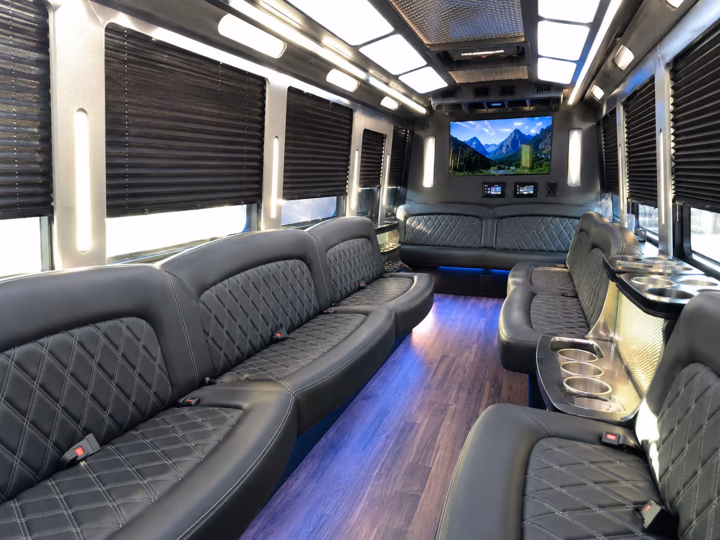 Round Rock Bachelor & Bachelorette Transportation party bus exterior