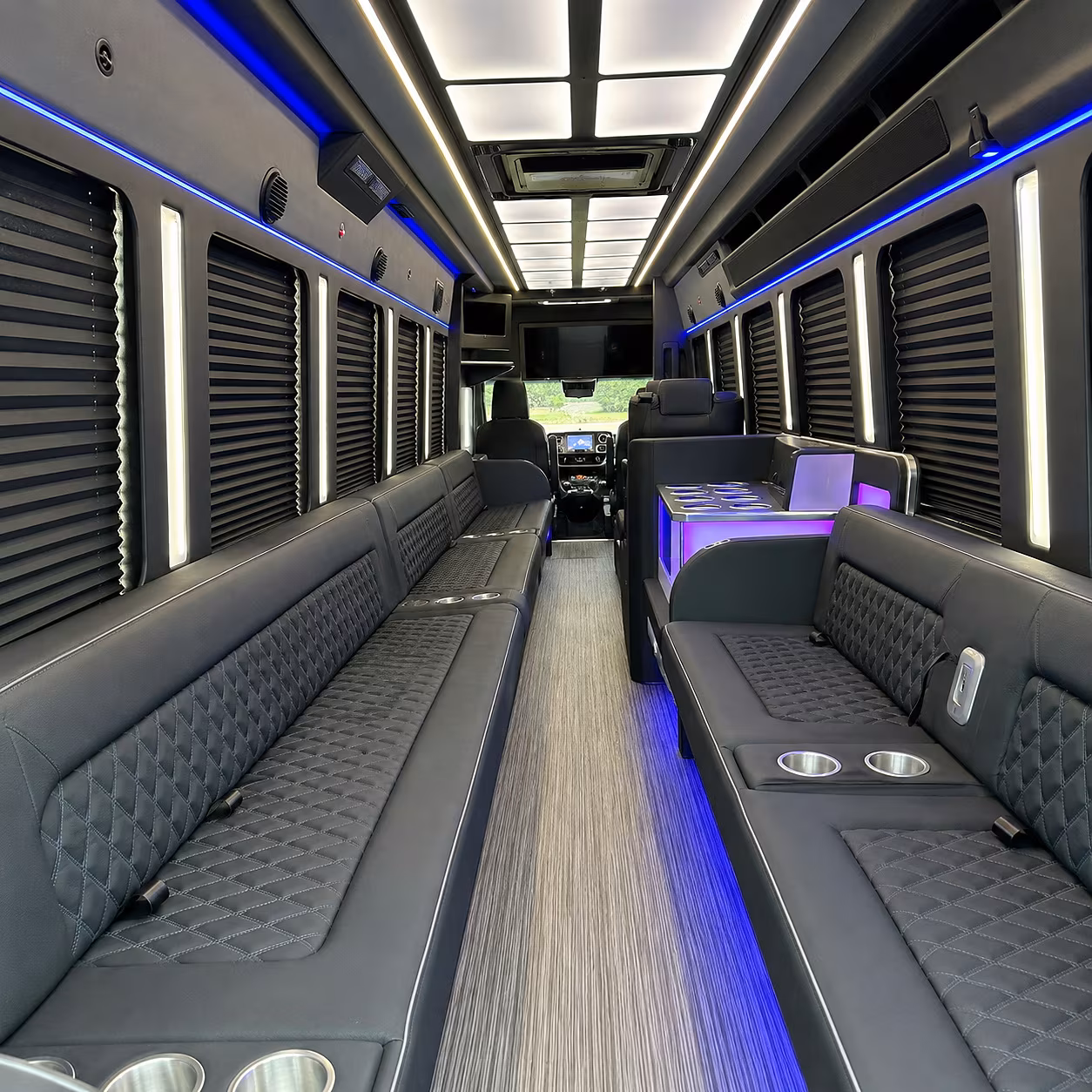 Round Rock Bachelor & Bachelorette Transportation onboard seating