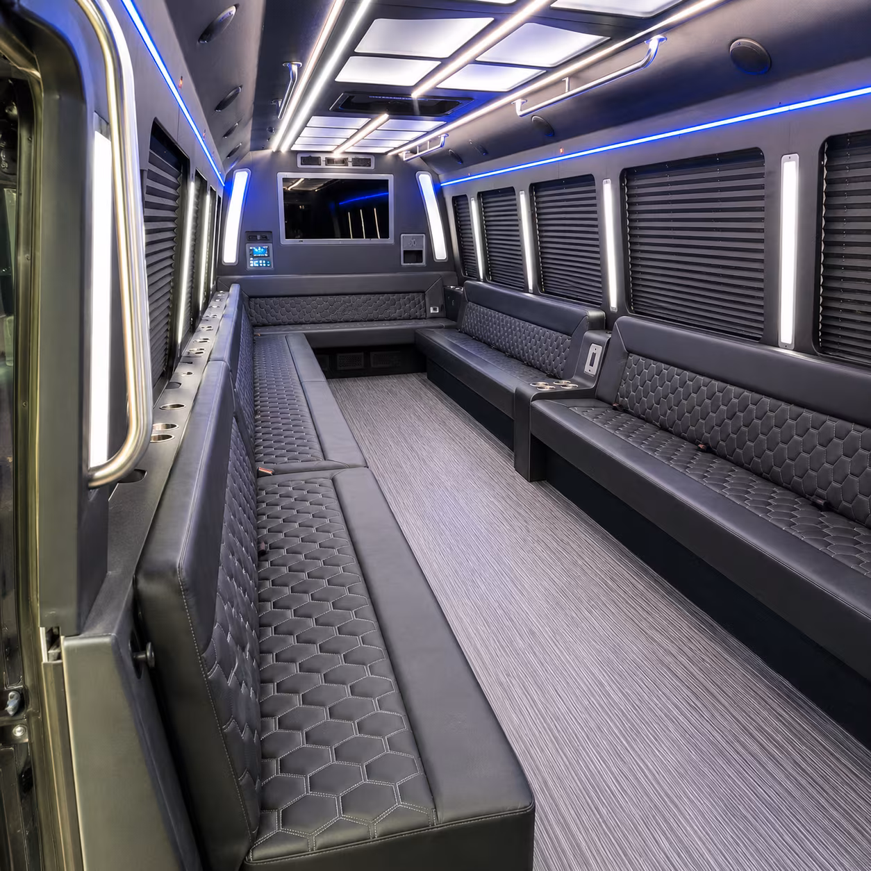 Round Rock Birthday, Sweet 16, & Quinceañera Transportation onboard seating