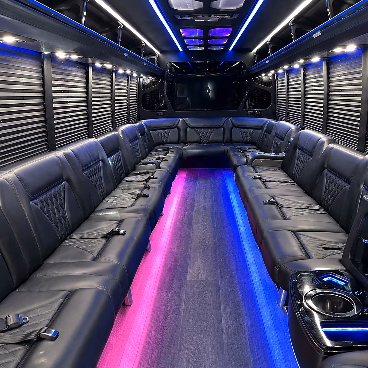 Round Rock Concert & Music Festival Transportation party bus interior