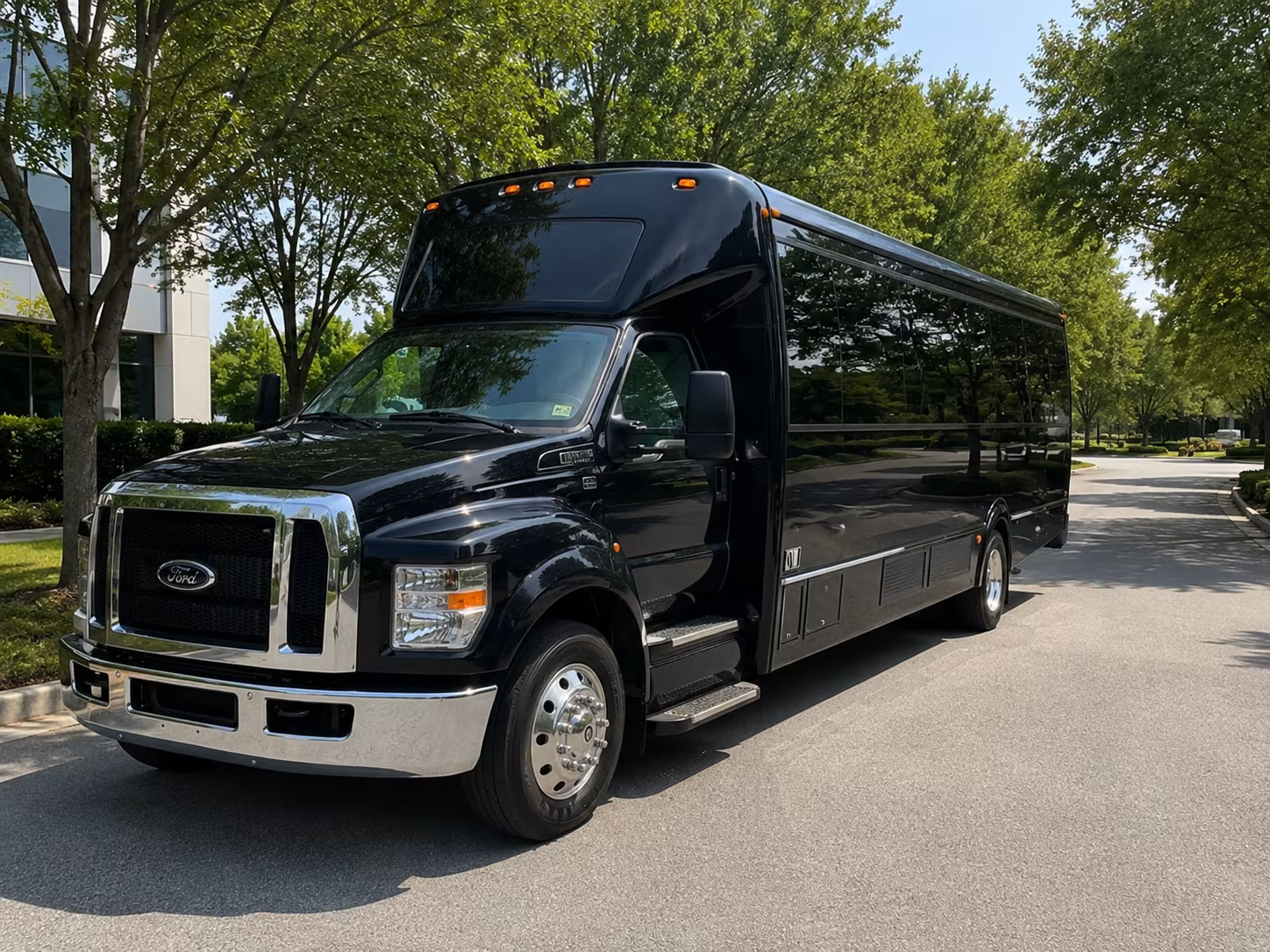 Round Rock Prom & Homecoming Transportation party bus exterior