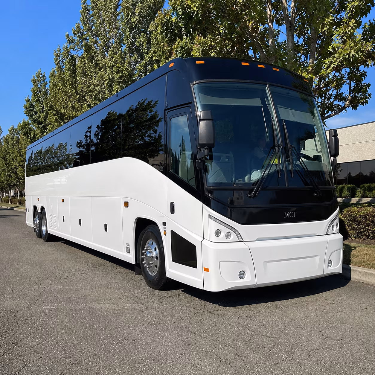 Round Rock School Event Transportation party bus exterior
