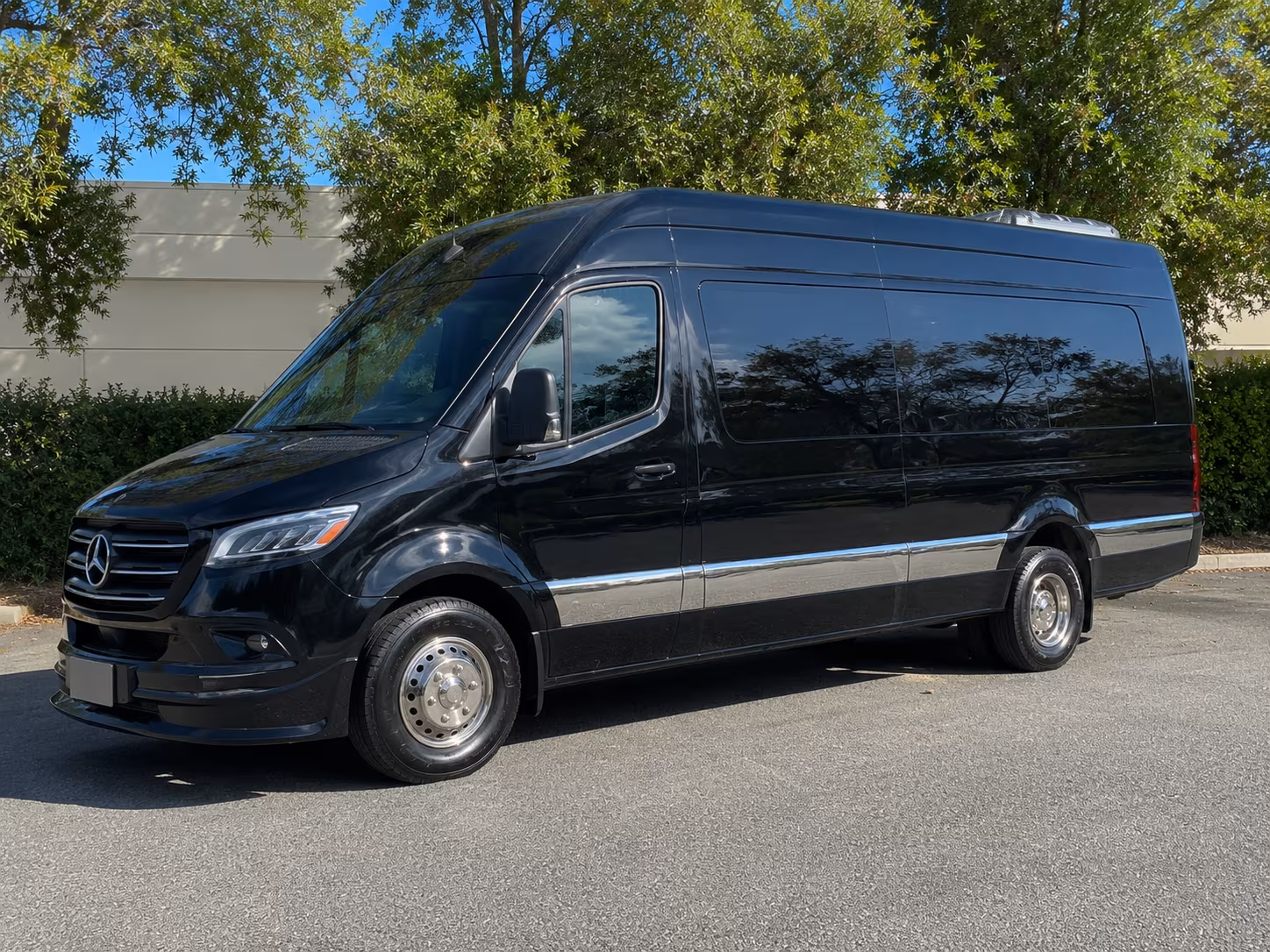 Round Rock School Event Transportation party bus exterior