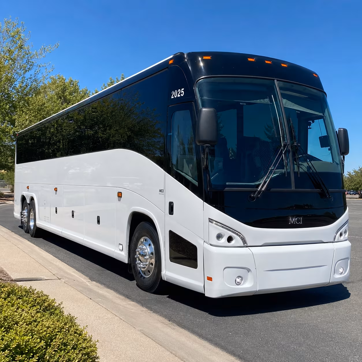 Round Rock School Event Transportation party bus exterior