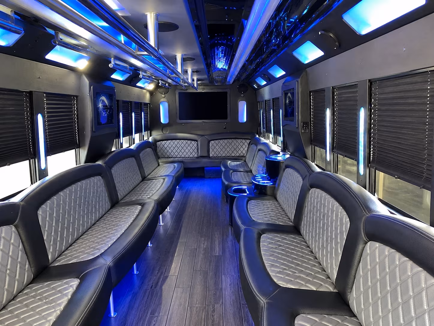 Round Rock Wedding Transportation party bus exterior