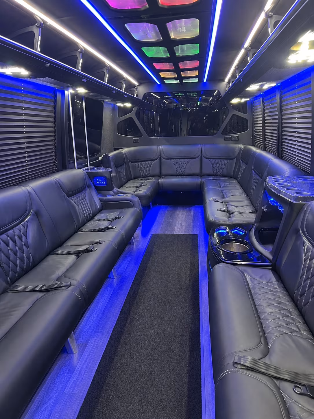 Round Rock Winery Tour & Pub Crawl Transportation onboard seating