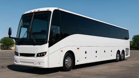 Exterior of Charter Bus Company Leander's 40 Passenger Party Bus in Leander
