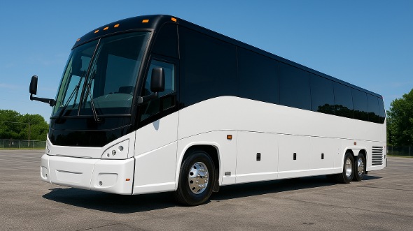 Exterior of Charter Bus Company Kyle's 50 Passenger Party Bus in Kyle